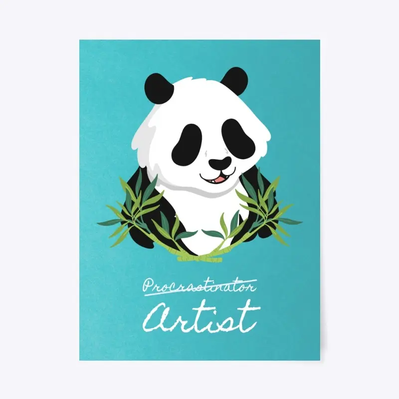 Optimistic Panda Poster