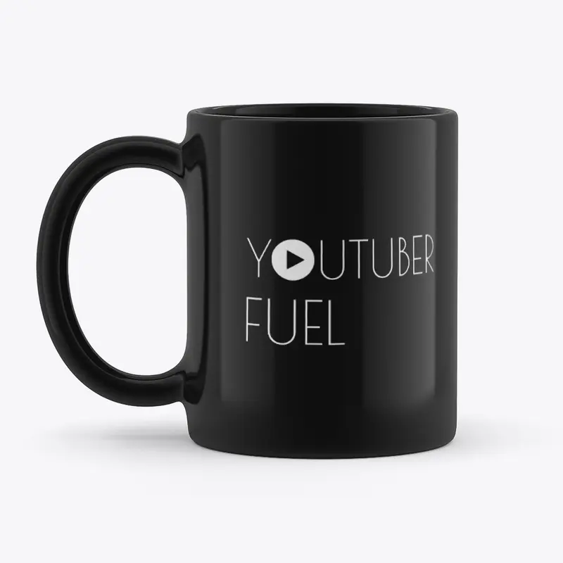 Youtuber Fuel Black Coffee Mug