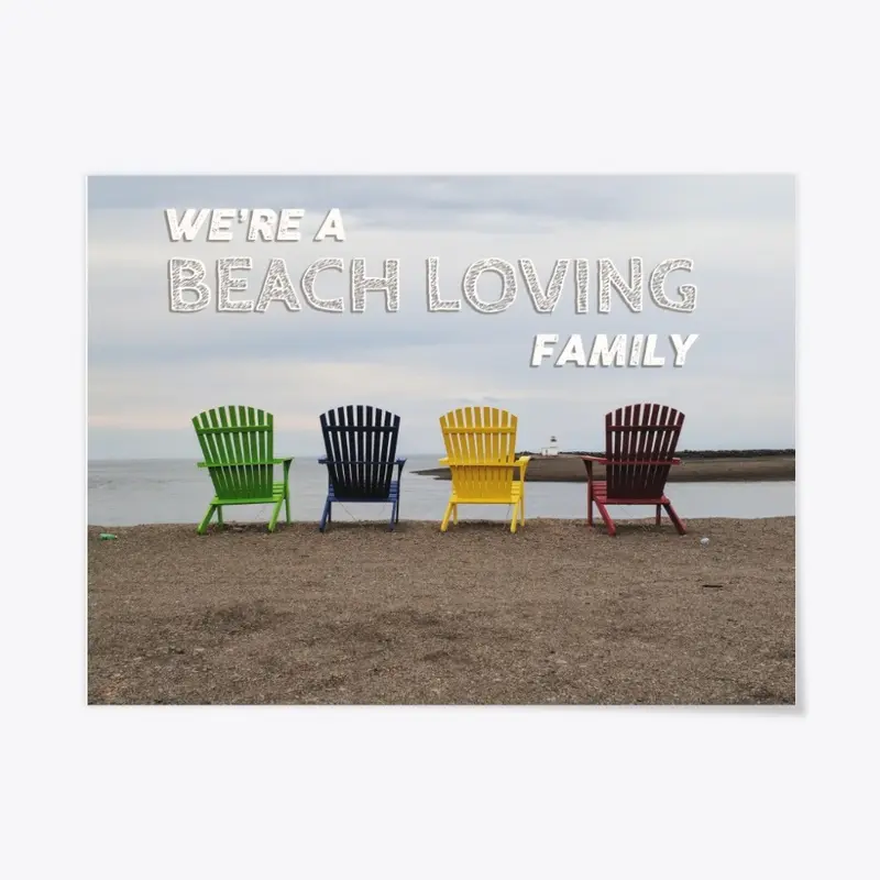 Beach Loving Family Poster