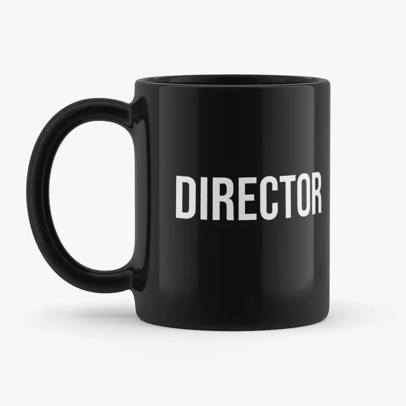 Minimalist Director Black Mug